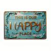 Retro Metal Wall Art Home Decor Living Room Painting 20x30cm