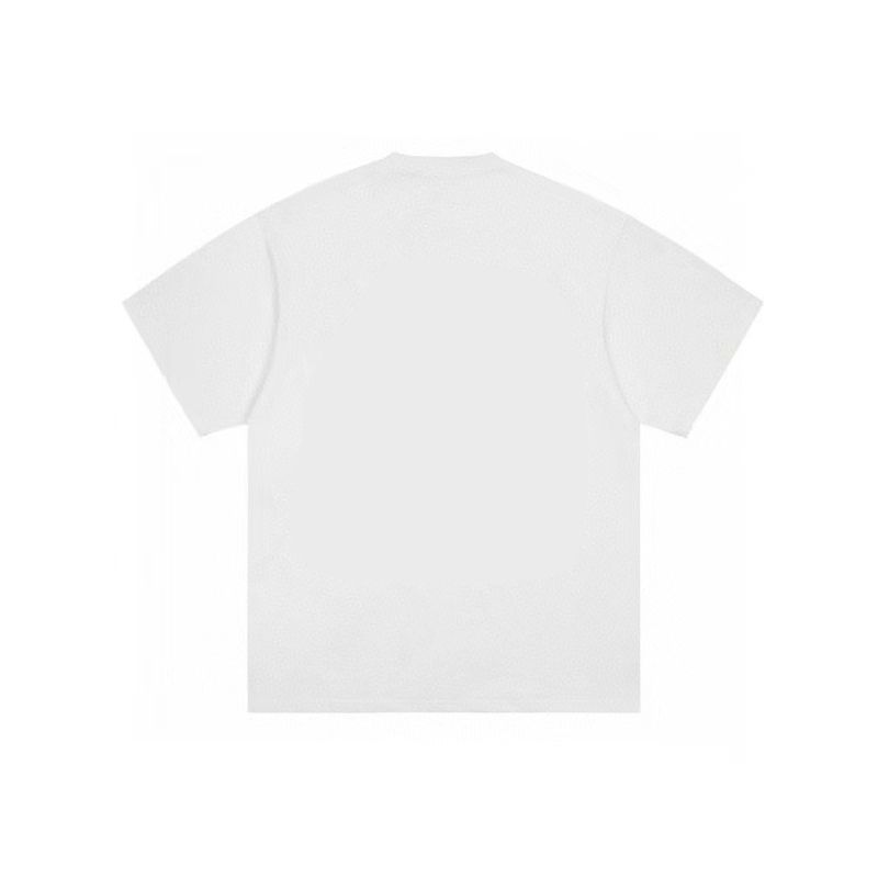 Japanese Hong Kong Style Ins Beauty Tide Retro Short-sleeved T-shirt Top Men's And Women's Pure Cotton Oversize Loose Round Neck