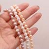 1String, Nugget Pearls, 7–8 Mm, Boho Natural Freshwater Pearl Beads, for DIY Necklaces, Bracelets, Anklets, Jewelry Making, 36cm