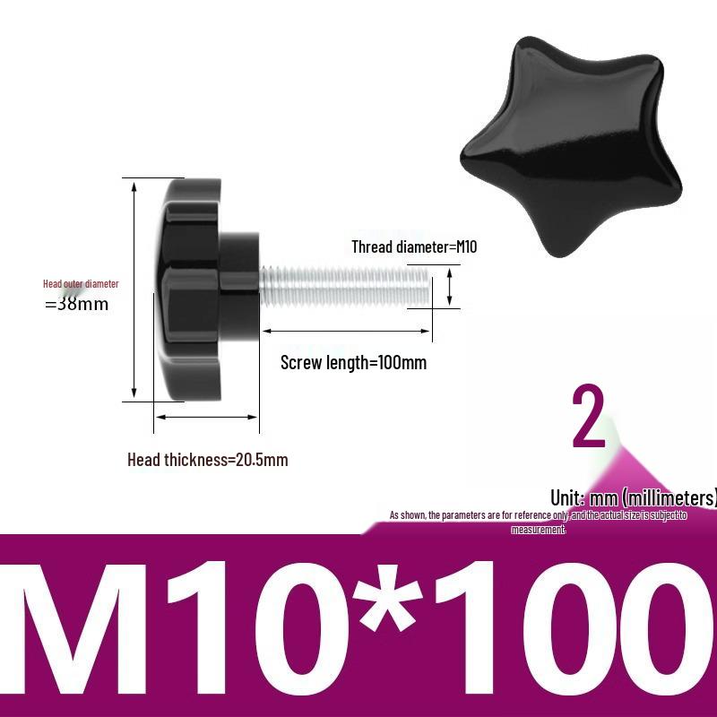 Švestkový květ Hvězdicovitá bakelitová šroubovací rukojeť (M6/M8/M10)