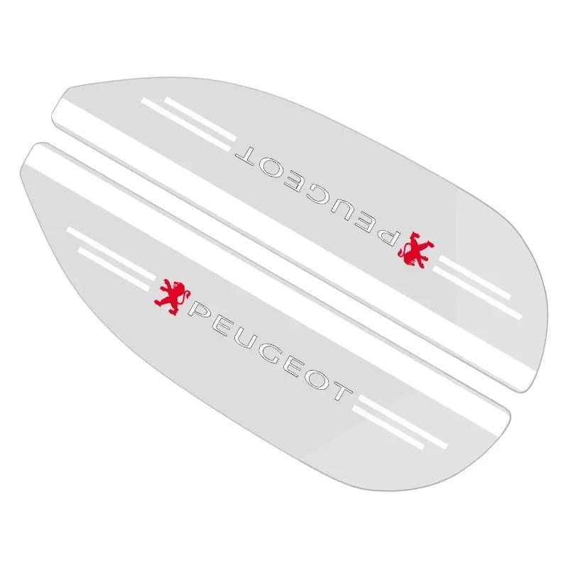 

For Peugeot 2PCS Transparent Car Rearview Mirror Rain Eyebrow Visor Cover For Peugeot 206 307 308 3008 207 208 407 508 2008 5008