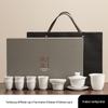 Hand-Painted Ceramic Ice Jade Kung Fu Tea Set
