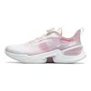 Li Ning Kids Qiang Yue Synthetic Leather Fabric Shock Absorbing Breathable Low Top Running Shoes Kids Running Shoes White Pink YKCU026-2