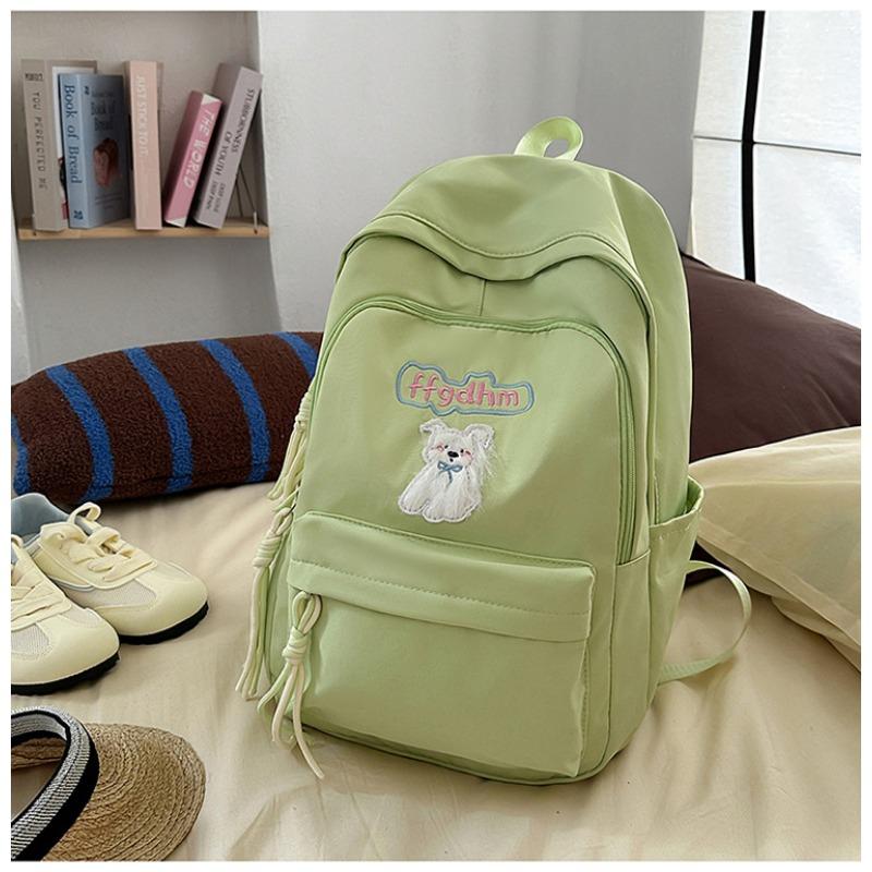 School bag new high value fresh sweet candy color backpack junior high school students lightweight travel backpack