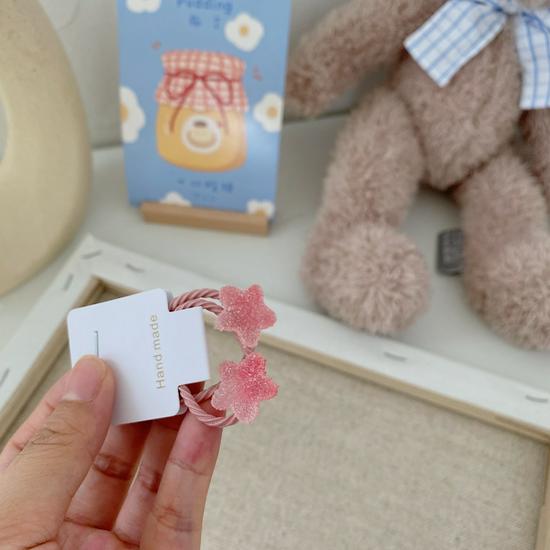 Starfish Gummy Baby Hair Tie: No-Damage Star Rubber Band for Infants