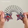 Rhinestone Star Hair Comb for Women, Invisible Hair Comb for Back of Head, Dance Hairpin Comb