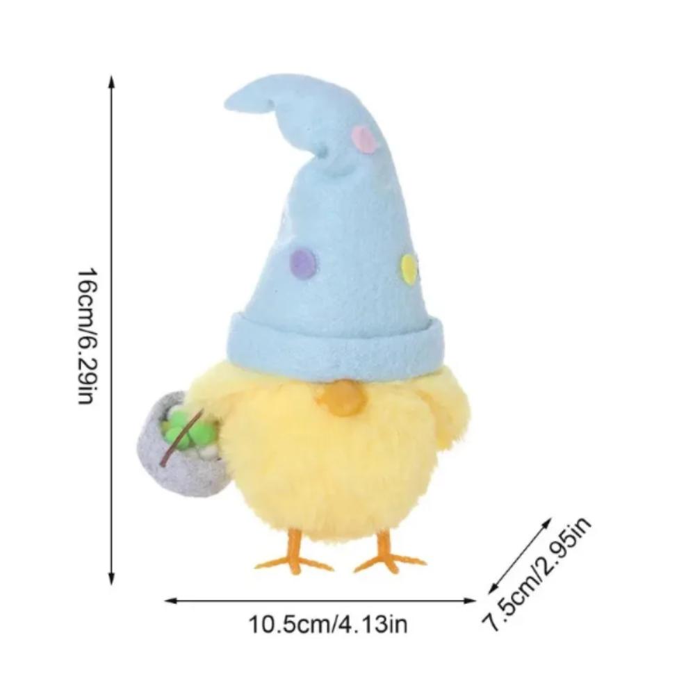 

Cute Design Easter Decor Yellow Color Seasonal Display Chicken Little Size Desktop Decor Easter Ornament Festival Celebration синий