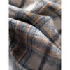 Men's Heavy-Duty Thickened Autumn Woolen Plaid Shirt, Simple Japanese Retro Loose Casual Jacket