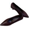 French retro V-mouth stiletto single shoes women's pointed head temperament one-pedal professional simple high heels shallow single shoes women