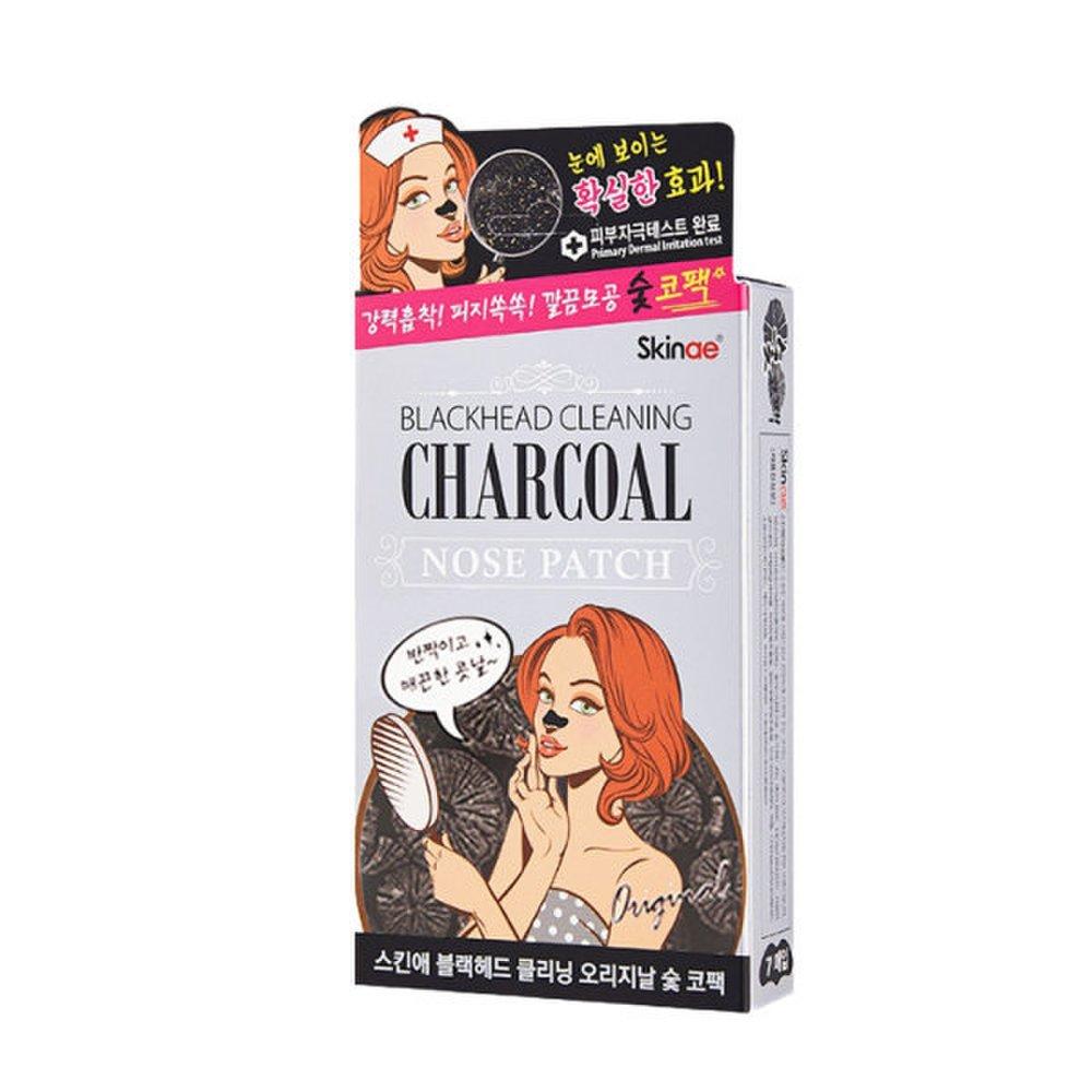 Skin Ae Blackhead Pore Cleaning Removal Original Charcoal Nose Pack 6pcs