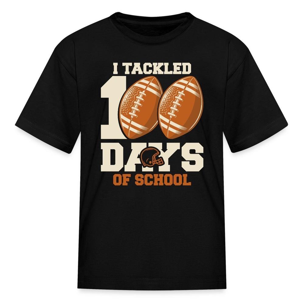 

I Tackled 100 Days Of School | Funny American Football Kid s T-Shirt 2XL