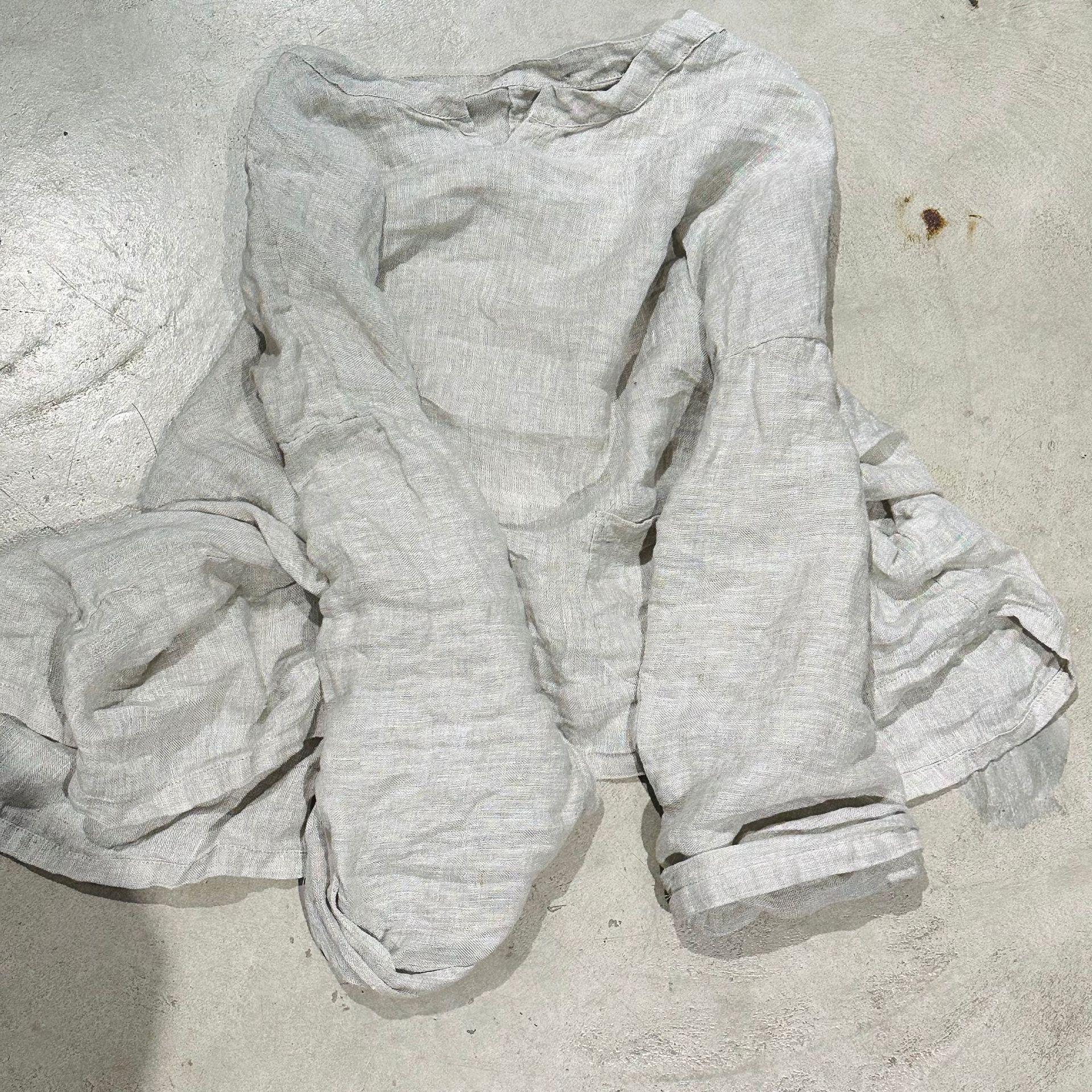 

Johnature Женские винтажные футболки однотонные свободные осенние с круглым вырезом и длинным рукавом One Size слоновая кость