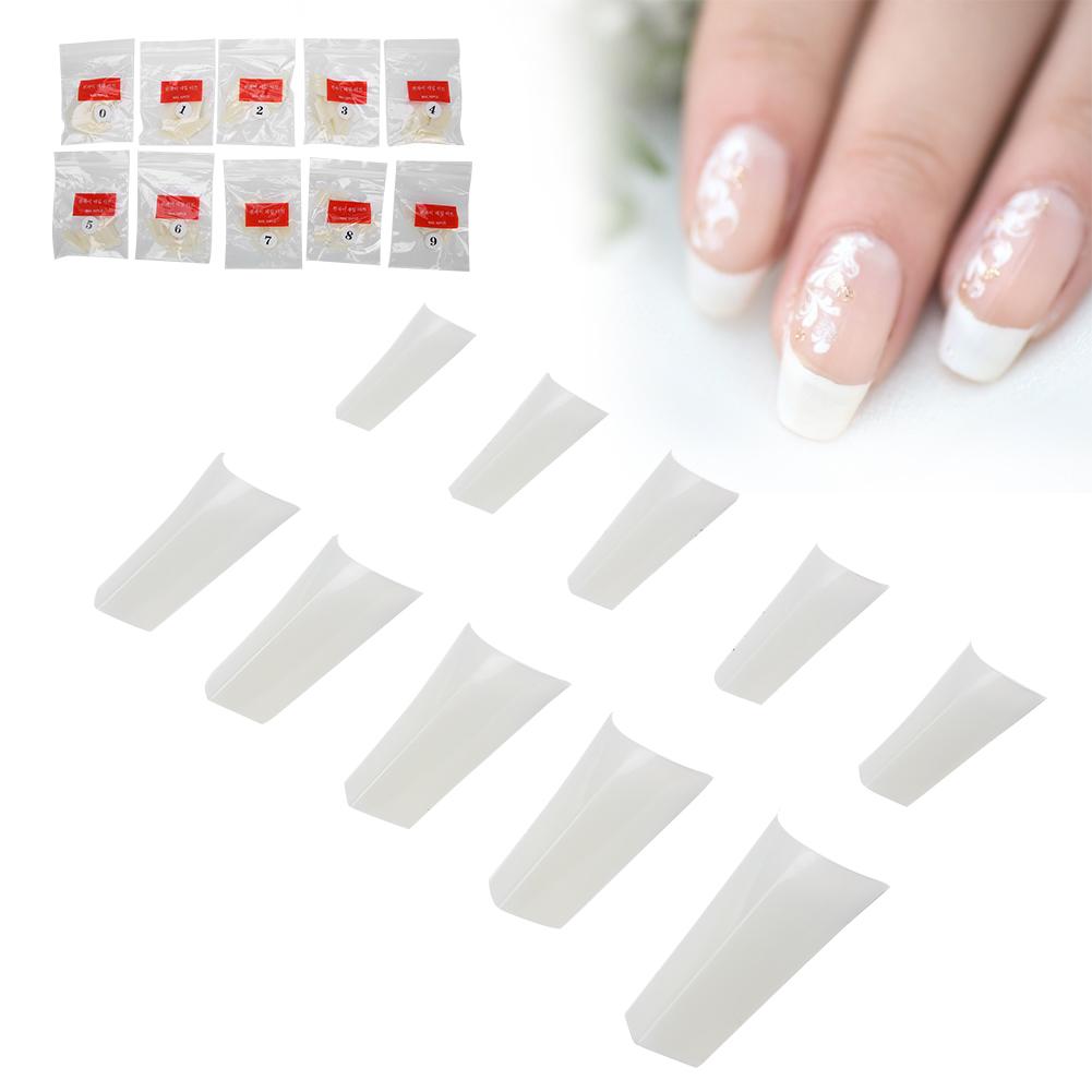 500pcs Nail Tips Artificial Full Cover Manicure False Nail Tips Nail Art AccessoryNatural Color