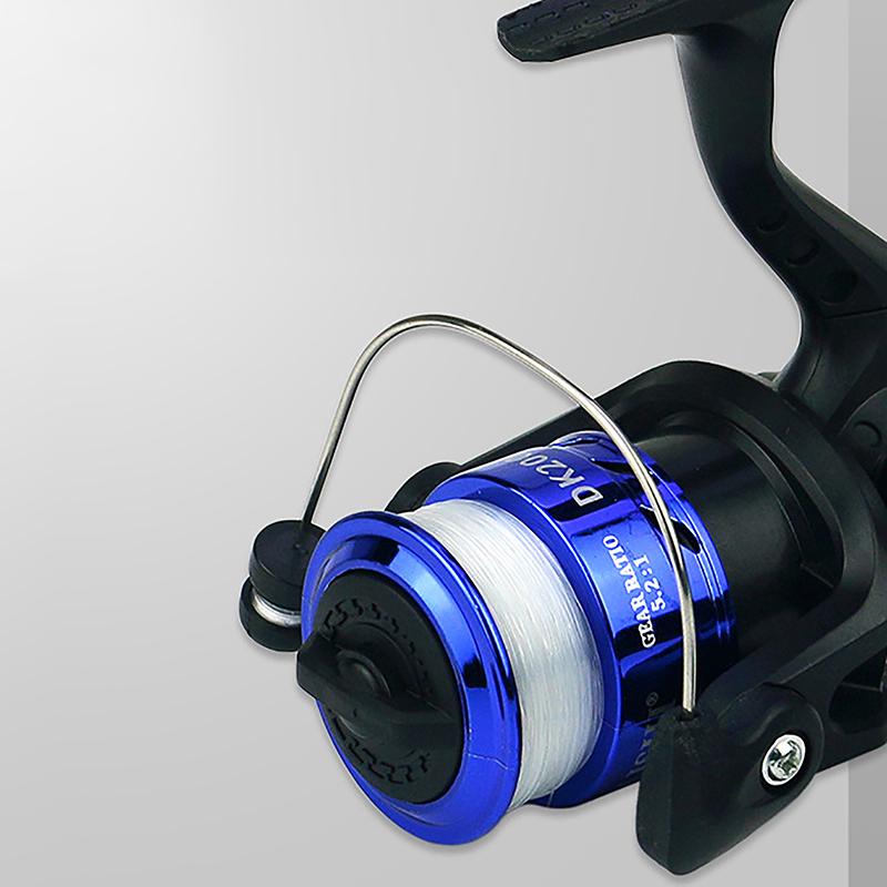 Folding Spinning Fishing Reel With 100M Fishing Line 5.1:1 Gear Ratio Portable Ultralight Fishing Reel