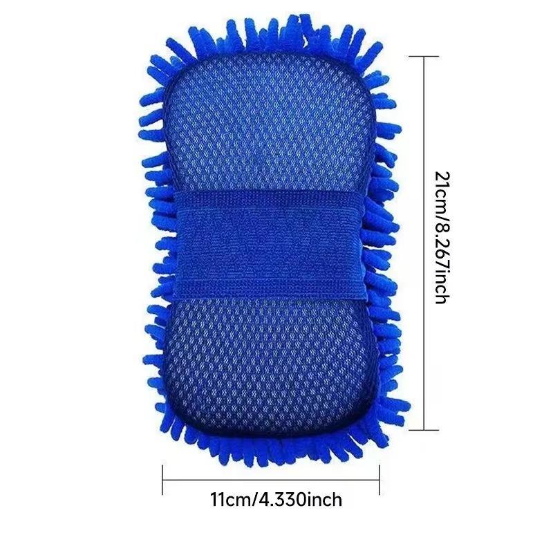 Universal Microfiber Car Wash Gloves Chenille Waterproof Mitt Soft Mesh Back  Glove Mitt Wax Detailing Brush Car Cleaning Tool