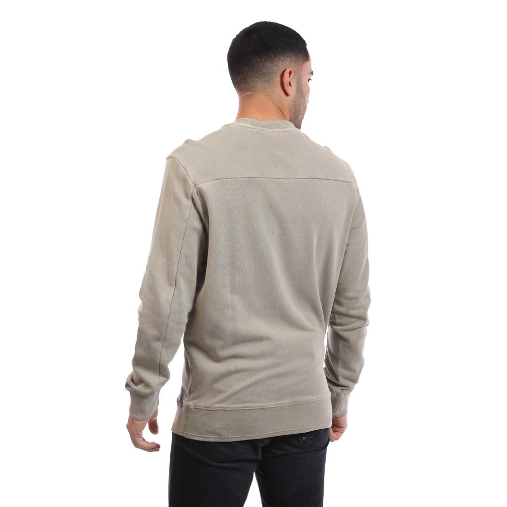 Lyle & Scott Męska bluza dresowa z okrągłym dekoltem barwiona naturalnie