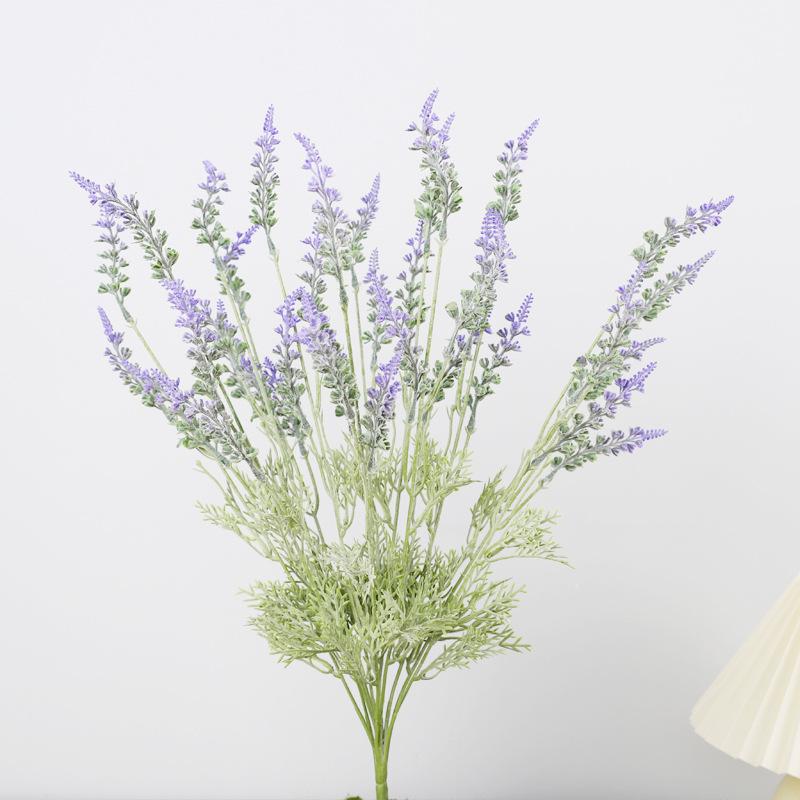 Fake flower indoor sage home decoration, plastic lavender simulated flower
