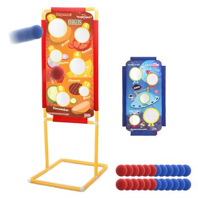 Jogo de Tiro ao Alvo EagleStone para Brinquedo Inclui 2 Alvos e 48 Esponja Brinquedo Esportivo para Escola Primária Família Natal Aniversário Novo Presente de Halloween