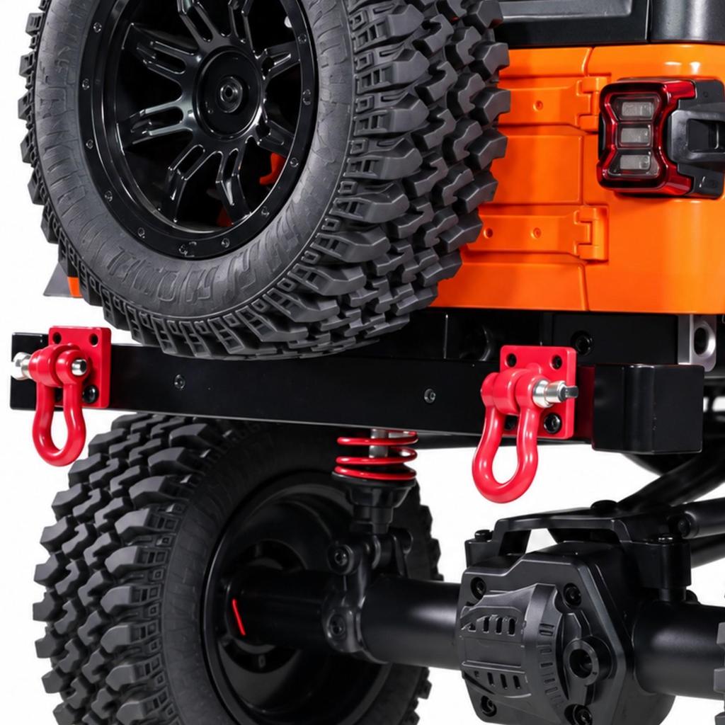 MN128 Front and Rear Assembly Upgrade 1/12 RC SUV 4x4 Aluminum Kit Anodized for