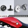 Motorcycle Rear Seat Screws For Ducati Monster 696 695 796 795 1100 Hump Fixed Bolt Aluminum Fairing Cover Hole Screws Decor