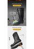 High-Top Cotton Winter Work Boots: Warm, Anti-Smash, Puncture-Resistant, Anti-Slip, Oil-Resistant, Steel Toe and Sole, Waterproof.