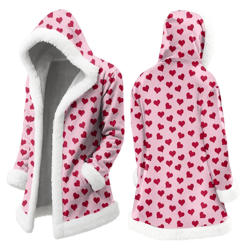 Unisex Kapuzenstrickjacke mit Taschen, Warme Oberbekleidung