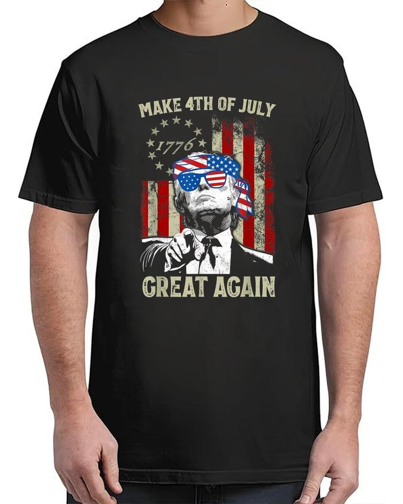 Make 4th of July Great Again Trump For Adult S-4XL T-Shirt