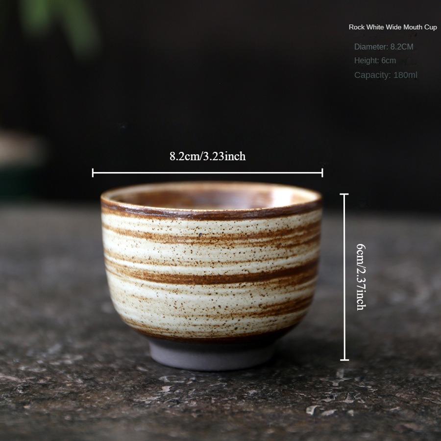 1 Stück Vintage handbemalte Keramik-Kaffeetasse kreative Ofenveränderung Kung-Fu-Meister-Tasse Teegetränke Weinglas
