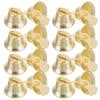 100pcs Mini Bells Christmas Decorations 14Mm Diy Pendant Ornaments For Tree Party Home Office Holiday Craft Supplies Metal