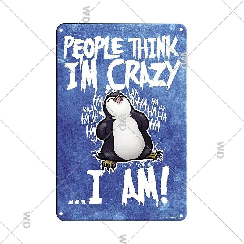 Retro Funny Sentence Tin Sign Decorative Vintage Plaque Metal Sign Decor Metal Plate for Garage Man Cave Bar Pub Home Wall Decor