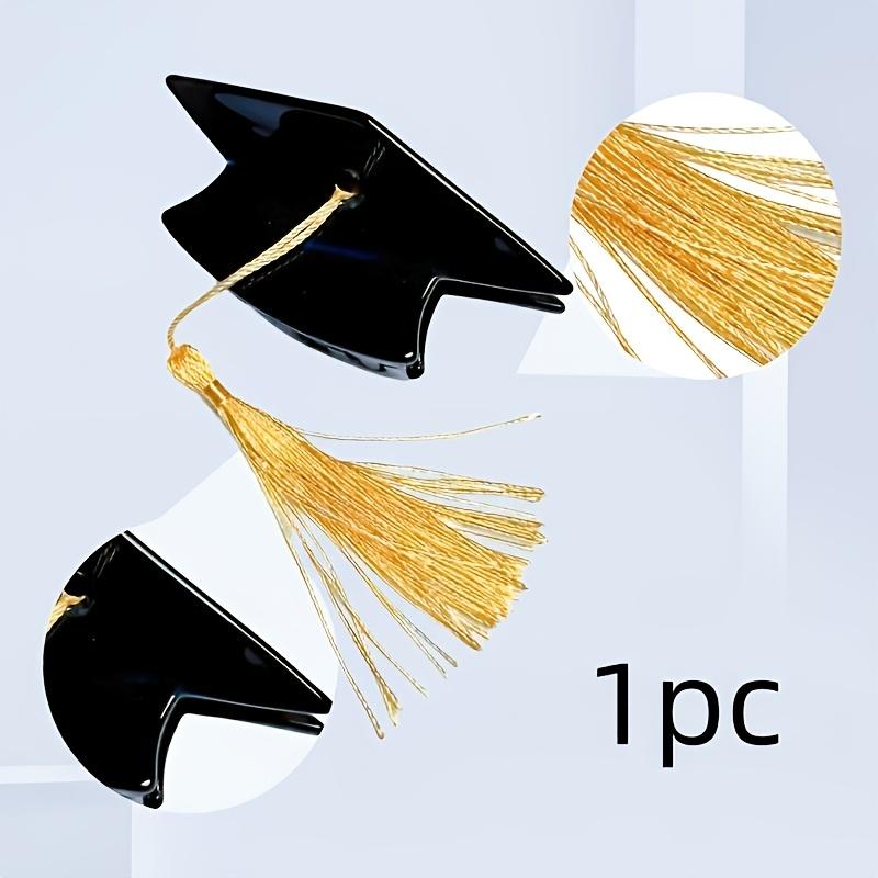 

1PC Creative Cute Graduation Cap Hairclaw Ladies Hairpin, Creative Headgear, Strong Clip Fixed and Stable Graduation Photo Girls Styling Accessories чорний