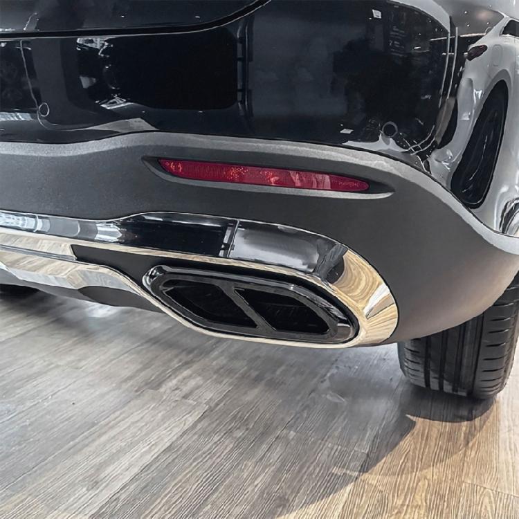 Exhaust Trim Set for Rear Four Outlet Area, Double Opening ABS Frames for GLC Class X254 More Detailed Exterior Appearance