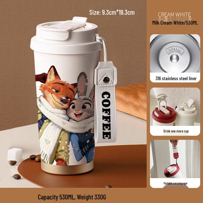 Zootopia Nick Wilde 316 Stainless Steel Dual-Drink Insulated Coffee Mug