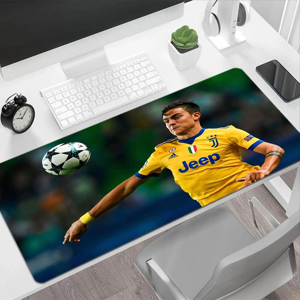 Juventus Player Action Gaming Mouse Pad Gamer Mousepad Computer Desk Keyboard Mat Non-Slip Rubber Base Perfect Gift for Gamers