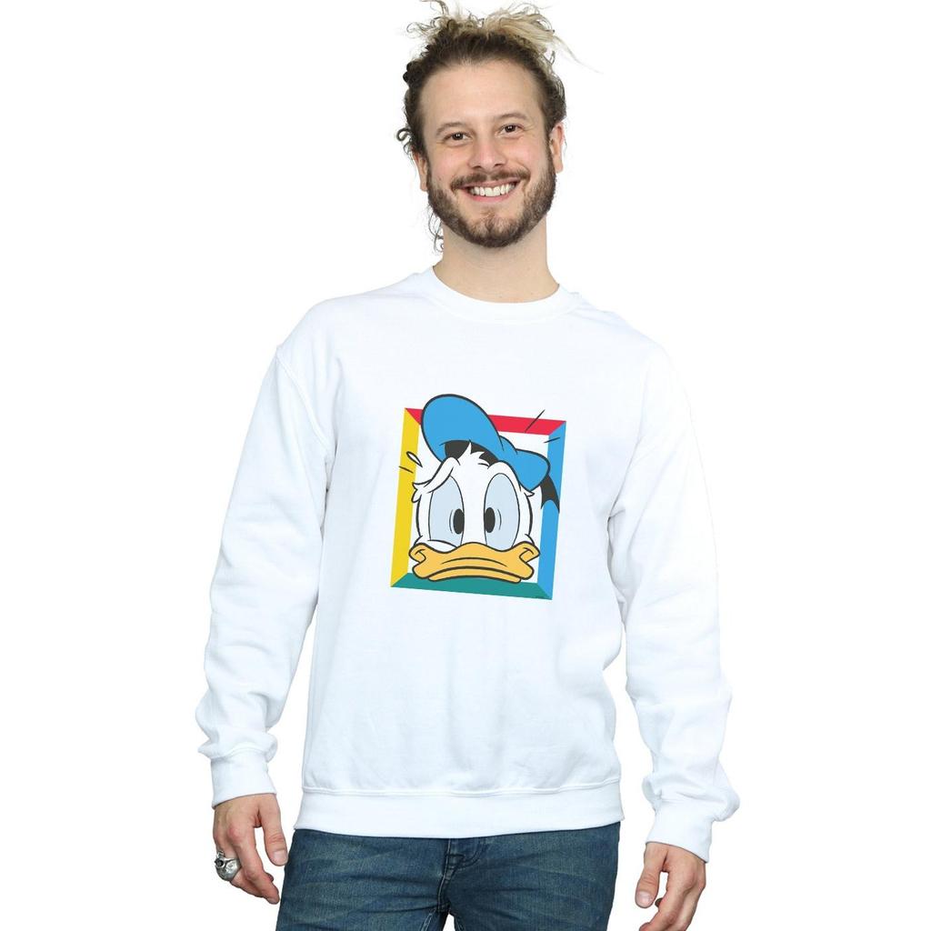 Disney Mens Donald Duck Panicked Sweatshirt