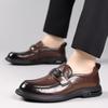 Cowhide loafers men's summer 2025 new trendy men's leather shoes one pedal formal business casual men's shoes