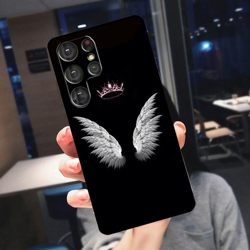 Exquisite Wings Cover For Samsung Galaxy S23 S24 S25 Ultra S21 S22 S20 S9 S10 Plus S21 FE S24 FE Phone Case