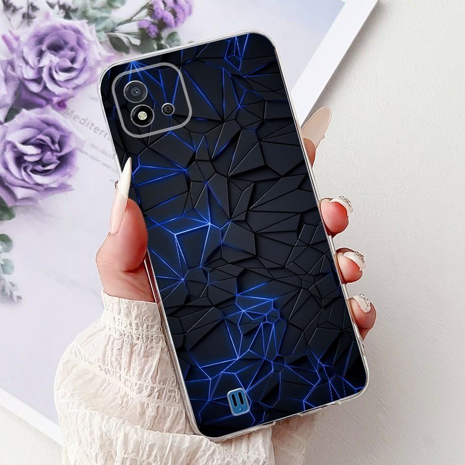 For Realme C11 (2021) RMX3231 Fashion Cool Pattern Phone Case For Realme C11 2021 Soft Silicone TPU Cases