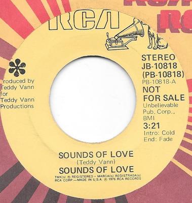 Disque 7 pouces SOUNDS OF LOVE Sounds Of Love L'Âge Doré JB10818PROMO RCA 1976 US SoulFunk Occasion