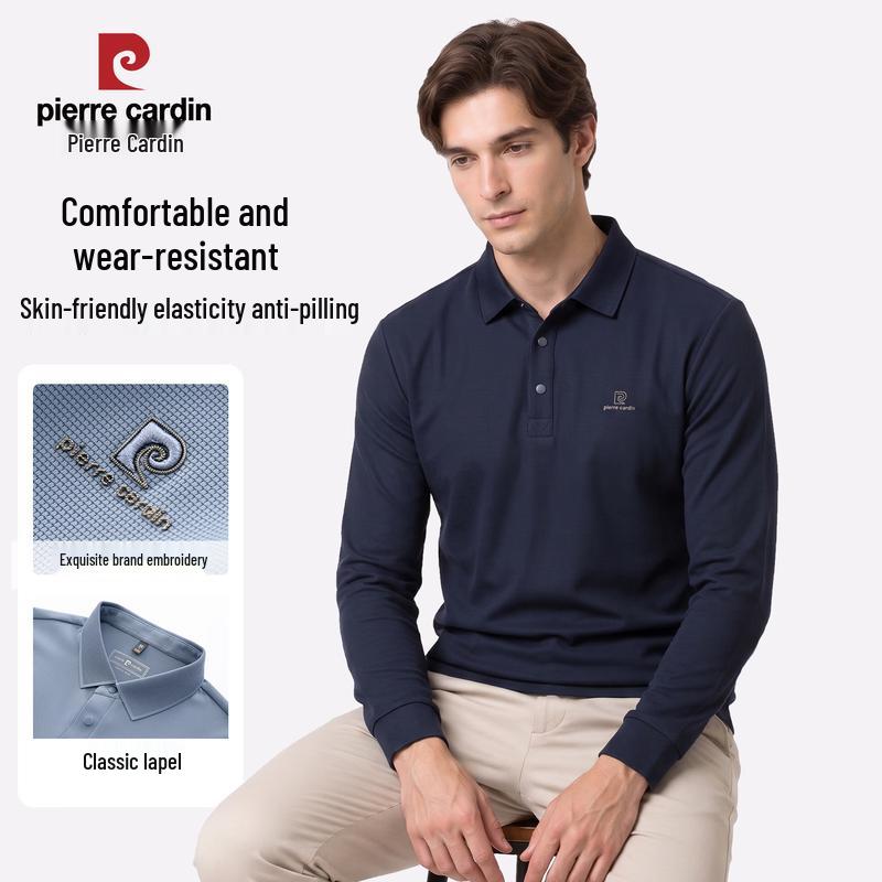 Pierre Cardin Men's Long-Sleeve Polo Shirt