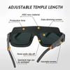 Solar Energy Welding Mask Auto Darkening Anti-glare Welding Helmet Eyes Goggle Adjustable Band Welding Protective Goggles