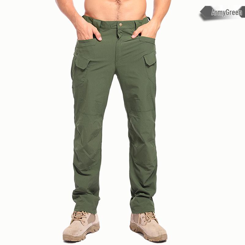Men's Quick-Dry Ice Silk Elastic Hiking & Workwear Pants