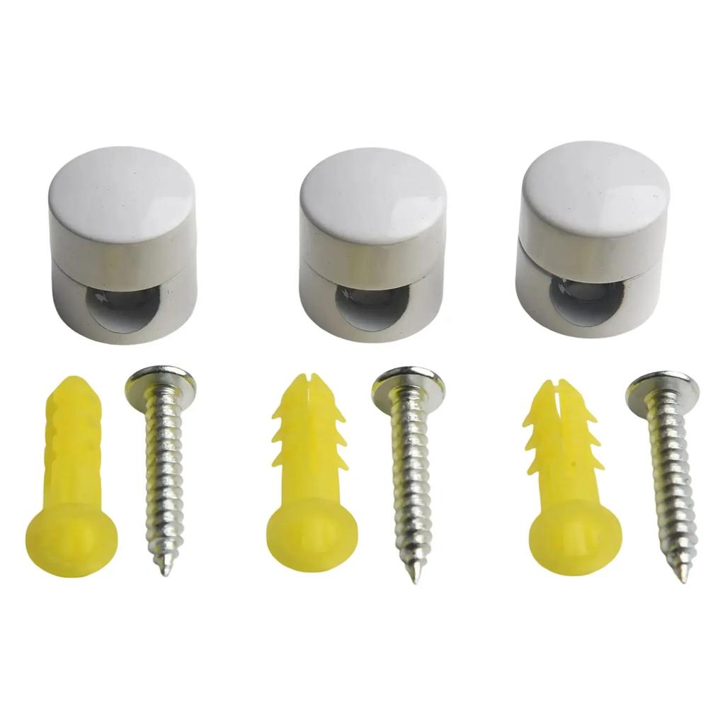 3pcs Metal Cable Anchors Cord Holders for Neat Wire Management Including Power and Data Cables for Home and Office