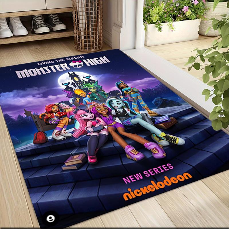 1Pc Monster High Starry Night Carpet Rug Customizable Soft Washable Antislip Home Living Room Sofa Mats Personalized Rug 091728