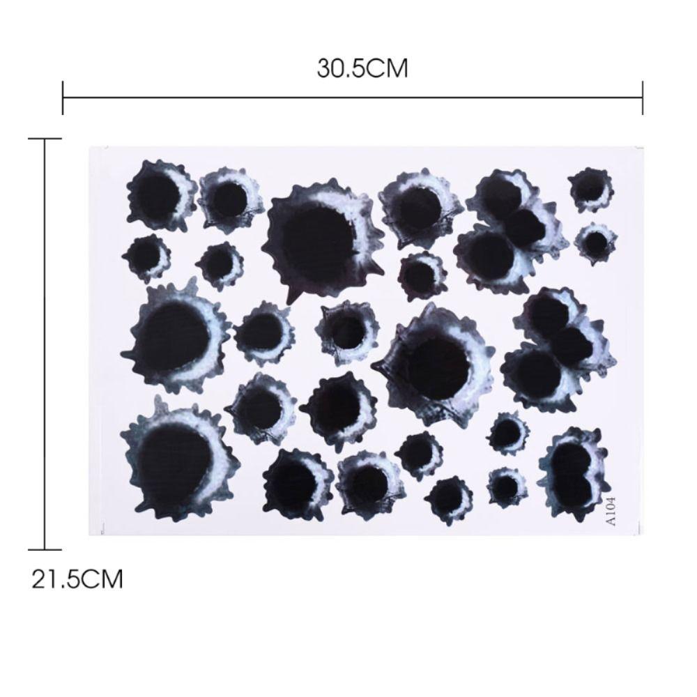 Accessories Car Blood Vinyl  Sticker Car Decal 3D Car Stickers Fake Hole Sticker Car Helmet Sticke