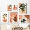 Boho Abstract Sun Vase Leaf Wall Art Canvas Painting Nordic Abstract Posters And Prints Pictures for Living Room Interior Decor