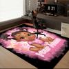 1PC Custom Name Pink Hearts Baby Girl Theme Floor Mat Ideal for Living Room, Game Rooms, Office, Bedroom Floor Mat Playful Design