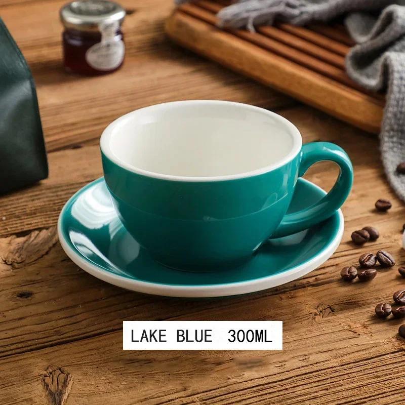 American 300ml Ceramic Coffee Cup Set Afternoon Tea Cups Ceramic Cups Coffee Utensils Ceramic Mugs Breakfast Milk Mug