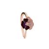 925 Sterling Silver Man-eating Flower Rose Four-leaf Clover Ring for Women Jewelry Open Design Wedding Party Fashion Gift