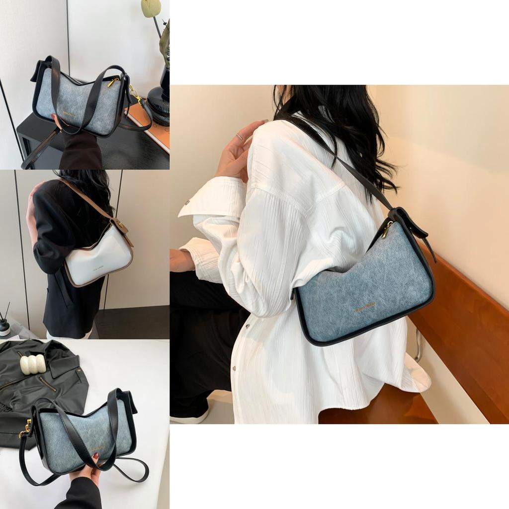 Chic Street Style Shoulder Bag Women's Trendy Retro Underarm Bag 2024 Spring New